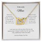To My Lovely Mom | Interlocking Heart Necklace | Best Gift for Mothers day | Gift for Mom