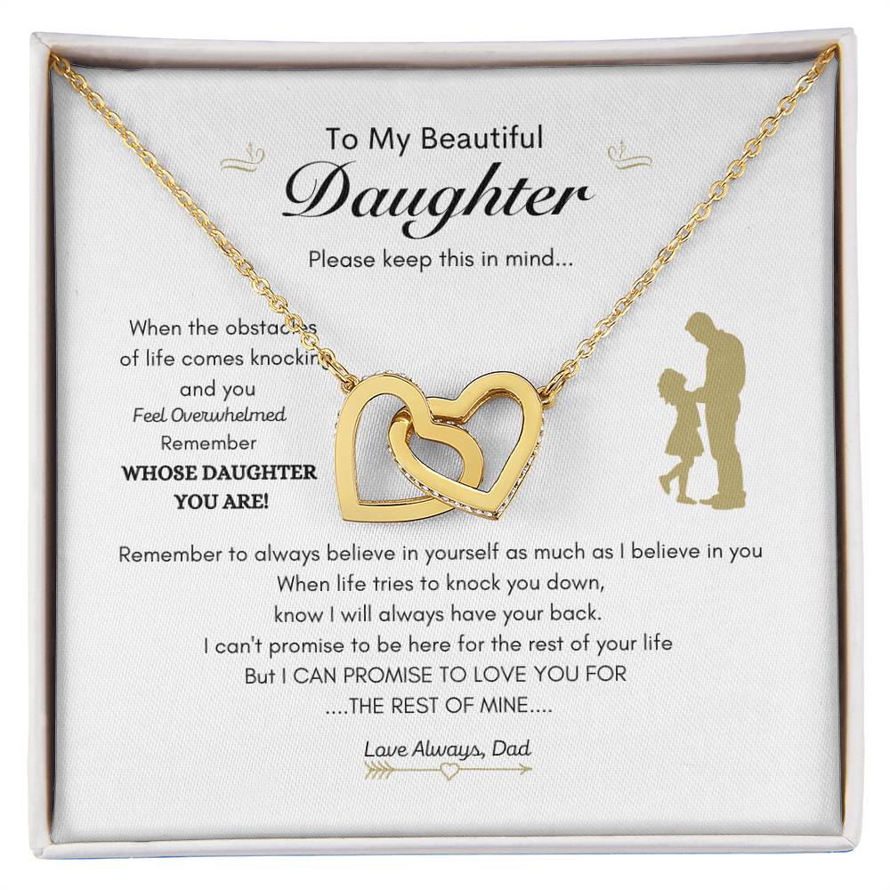 Everlasting Love Necklace | Dad gift to daughter | Best gift for Daughter | Interlocking Heart Necklace