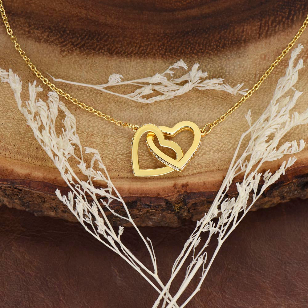 Mom's Cheer | Interlocking Hearts Necklace | Best gift for daughter | Best gift for daughters birthday | Best gift for daughters graduation | Best gift from Mom ❤️👩‍👧