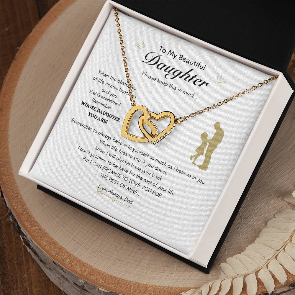 Everlasting Love Necklace | Dad gift to daughter | Best gift for Daughter | Interlocking Heart Necklace