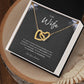 To My Wife  | Interlocking Heart  Necklace | Best Gift for Wife | Best Gift for Spouse | Best Gift for Marriage Anniversary | Best Gift for Lovers 💞👩‍❤️‍💋‍👨