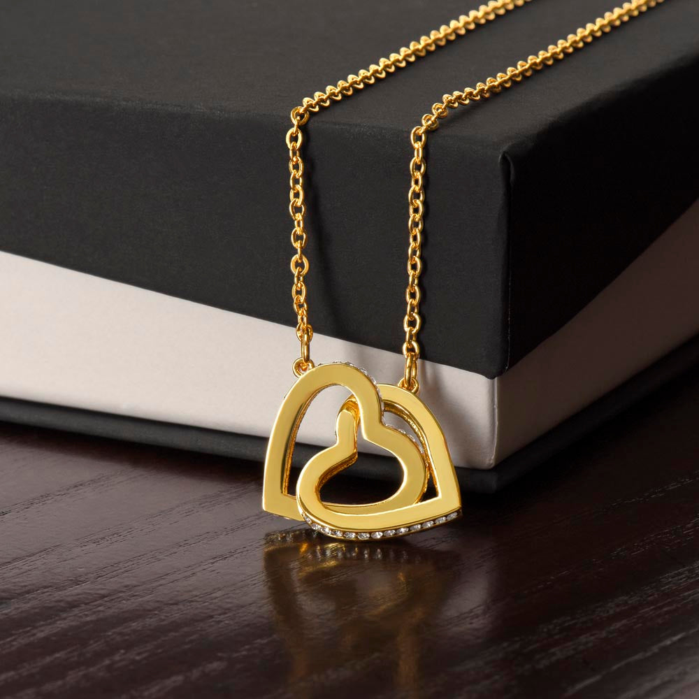 Dads Infinite Love | Gifts for Daughter | Interlocking Heart Necklace
