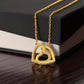 Everlasting Love Necklace | Dad gift to daughter | Best gift for Daughter | Interlocking Heart Necklace