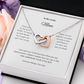 To My Lovely Mom | Interlocking Heart Necklace | Best Gift for Mothers day | Gift for Mom