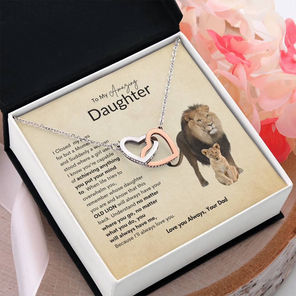 Dads Heart Necklace | Best gift for daughter | Best Gift from dad | Best jewelry gift for daughter | Great gift for daughters birthday | Best gift for daughters graduation