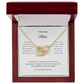 To My Lovely Mom | Interlocking Heart Necklace | Best Gift for Mothers day | Gift for Mom