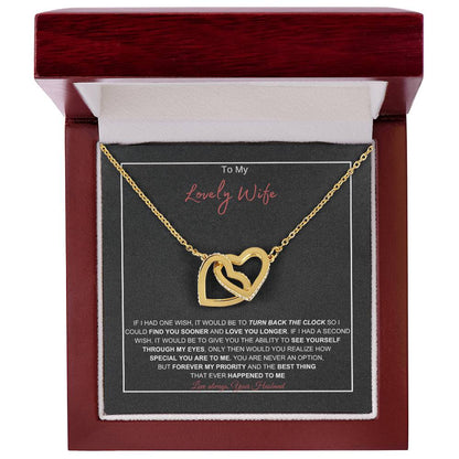 To My Lovely Wife | Interlocking Hearts  Necklace | Best Gift for Soulmate | Best Gift for Spouse | Best Gift for Marriage Anniversary | Best Gift for Lovers 👩‍❤️‍👨🥰