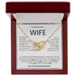 To my Beautiful Wife | Best gift for Wife | Best Jewelry gift for Wife | Best Jewelry gift from Husband | Best Jewelry gift for Wedding Anniversary | Interlocking Heart Necklace 👫🏼