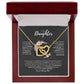 To My Daughter | Interlocking Hearts Necklace | Best gift for daughter | Best gift for daughters birthday | Best gift for daughters graduation | Best gift from Dad ❤️👨‍👧