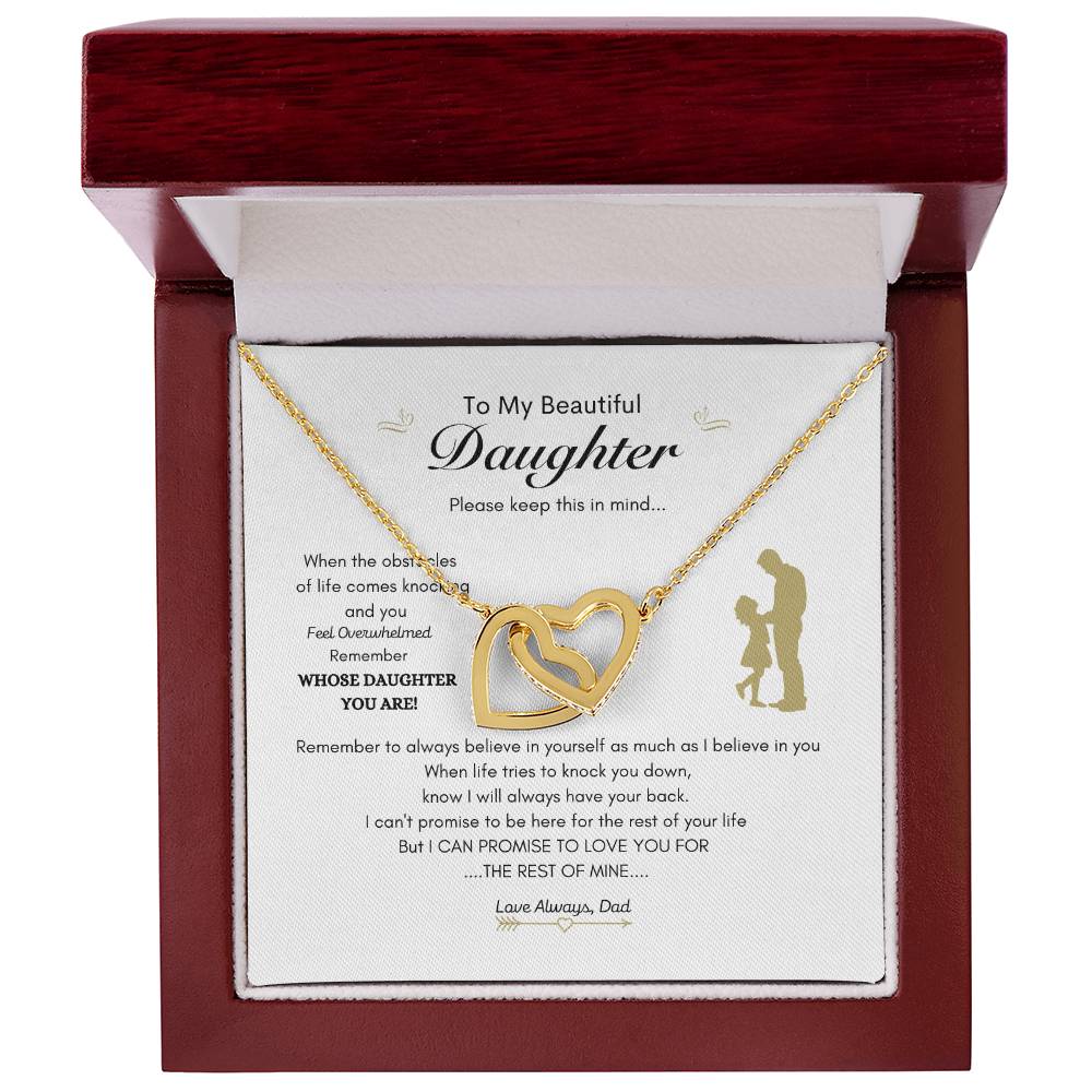 Everlasting Love Necklace | Dad gift to daughter | Best gift for Daughter | Interlocking Heart Necklace
