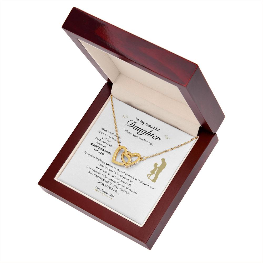 Everlasting Love Necklace | Dad gift to daughter | Best gift for Daughter | Interlocking Heart Necklace