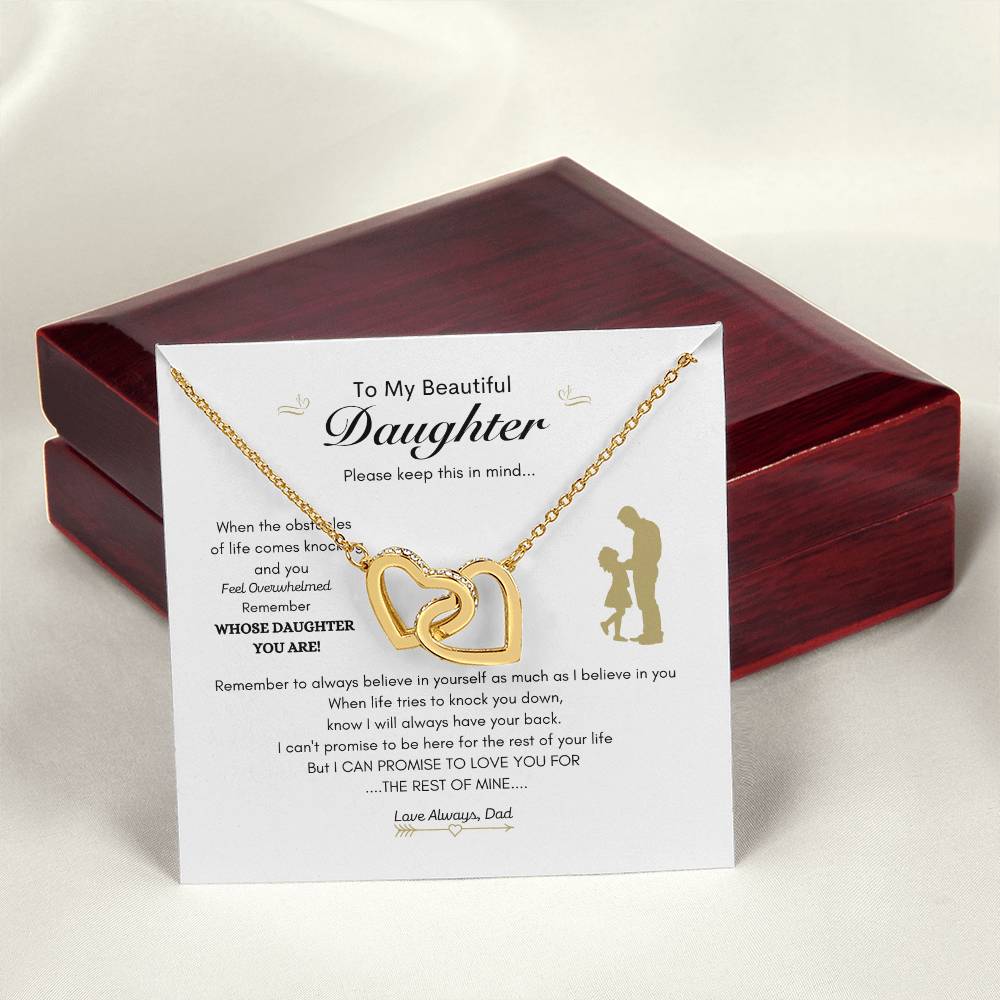 Everlasting Love Necklace | Dad gift to daughter | Best gift for Daughter | Interlocking Heart Necklace