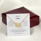 To My Lovely Mom | Interlocking Heart Necklace | Best Gift for Mothers day | Gift for Mom