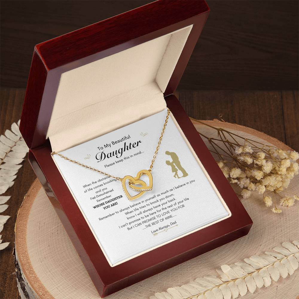 Everlasting Love Necklace | Dad gift to daughter | Best gift for Daughter | Interlocking Heart Necklace