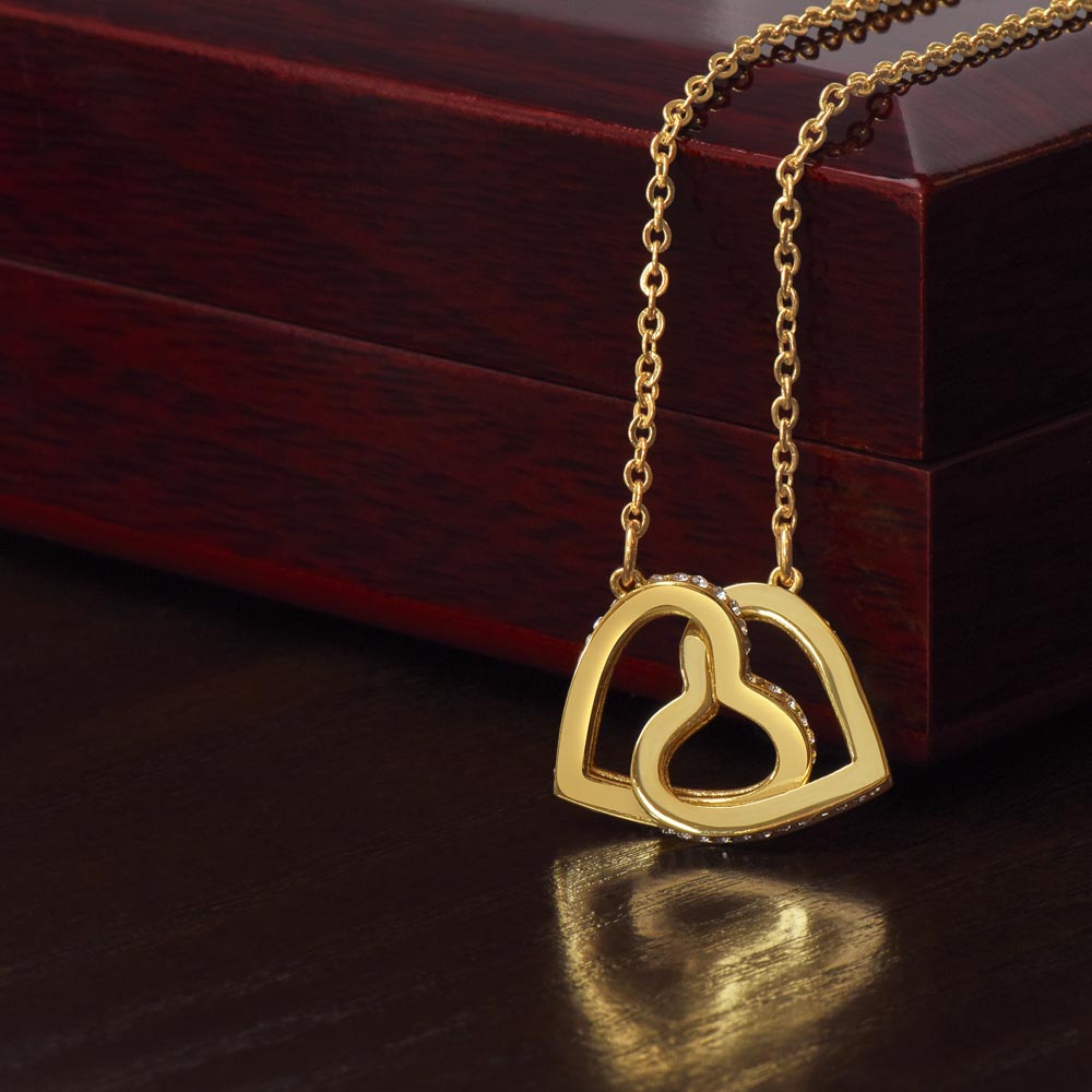 Dads Infinite Love | Gifts for Daughter | Interlocking Heart Necklace