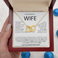 To my Beautiful Wife | Best gift for Wife | Best Jewelry gift for Wife | Best Jewelry gift from Husband | Best Jewelry gift for Wedding Anniversary | Interlocking Heart Necklace 👫🏼