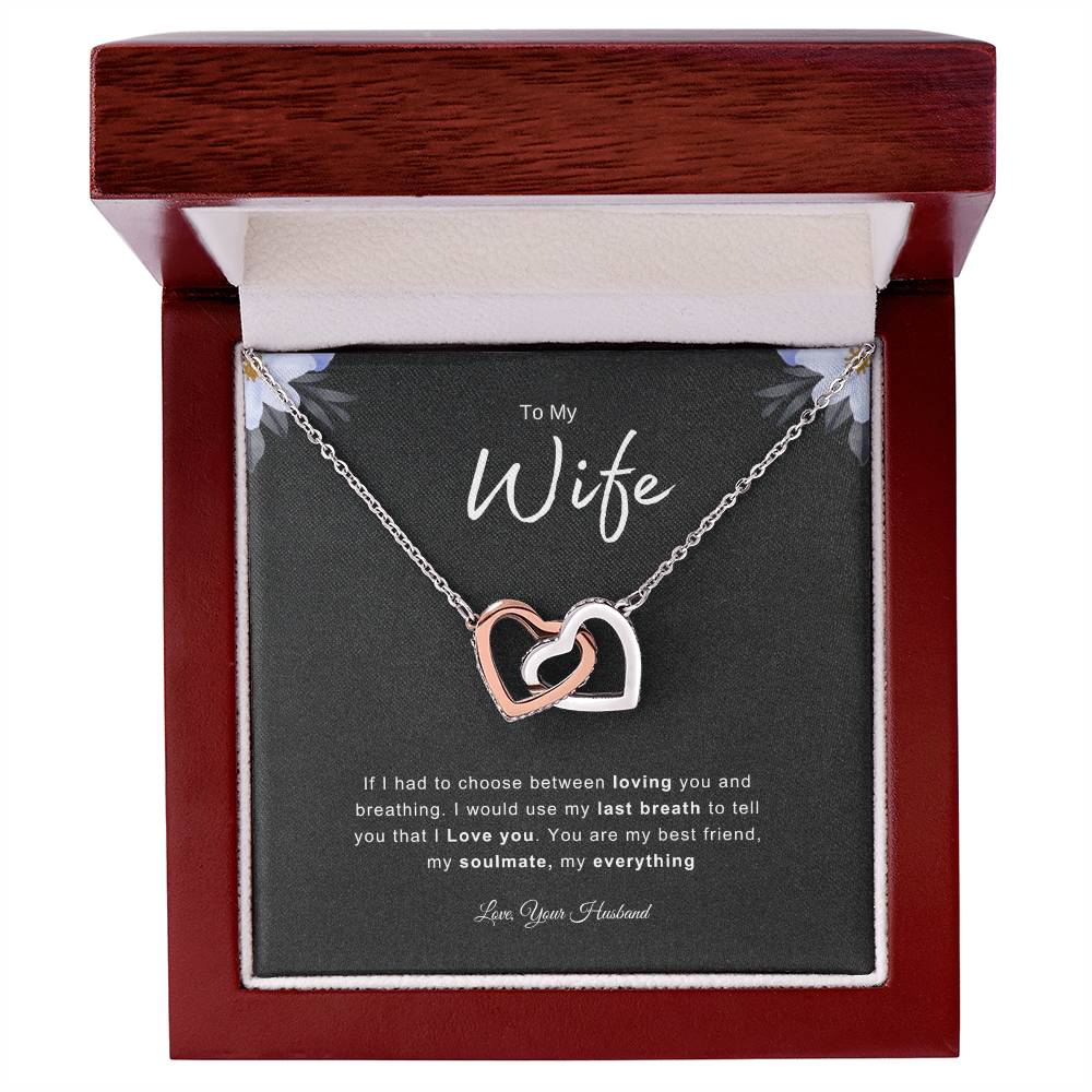 To My Wife  | Interlocking Heart  Necklace | Best Gift for Wife | Best Gift for Spouse | Best Gift for Marriage Anniversary | Best Gift for Lovers 💞👩‍❤️‍💋‍👨
