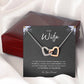 To My Wife  | Interlocking Heart  Necklace | Best Gift for Wife | Best Gift for Spouse | Best Gift for Marriage Anniversary | Best Gift for Lovers 💞👩‍❤️‍💋‍👨