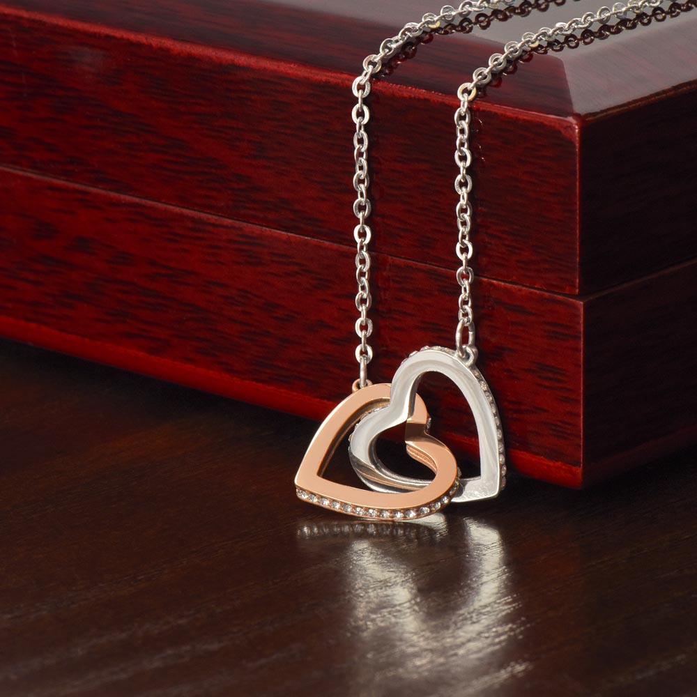 Dads Infinite Love | Gifts for Daughter | Interlocking Heart Necklace