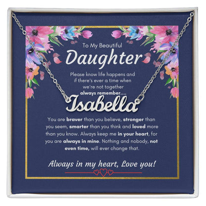 Custom Name Necklace for Daughter | Specific Daughter name Necklace | Custom Gift Necklace for daughter