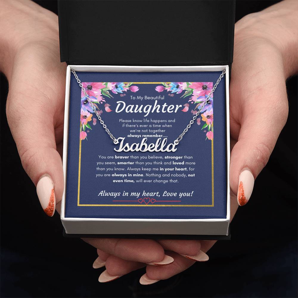 Custom Name Necklace for Daughter | Specific Daughter name Necklace | Custom Gift Necklace for daughter