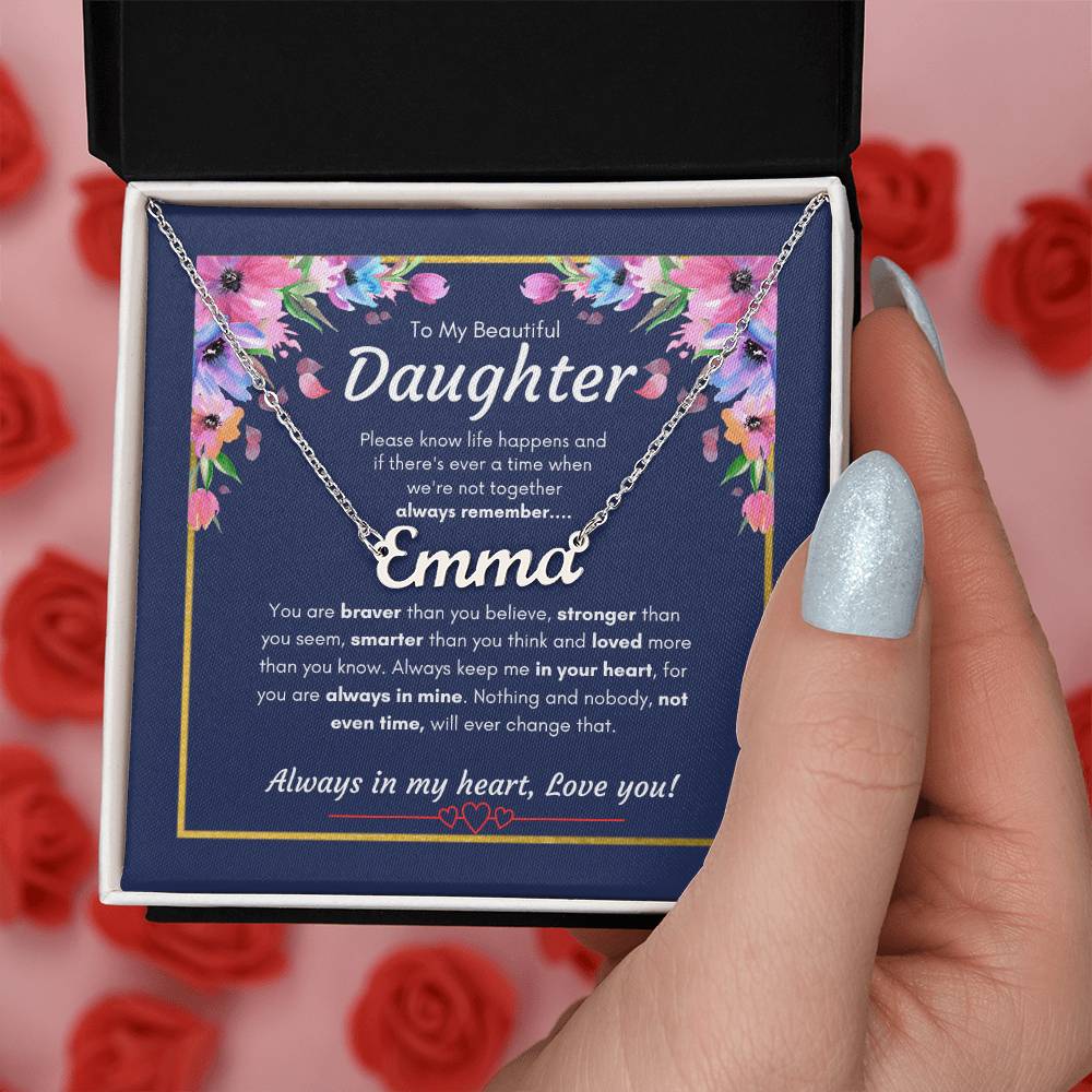 Custom Name Necklace for Daughter | Specific Daughter name Necklace | Custom Gift Necklace for daughter
