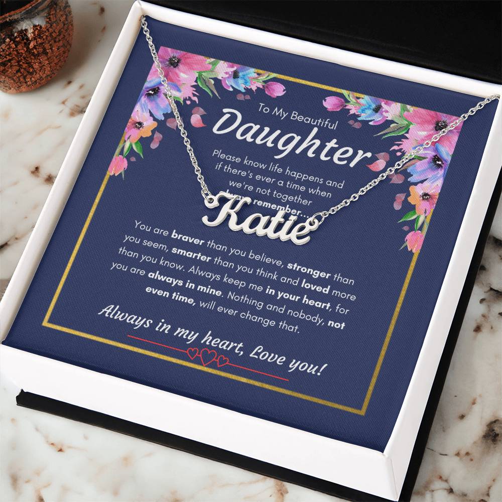 Custom Name Necklace for Daughter | Specific Daughter name Necklace | Custom Gift Necklace for daughter