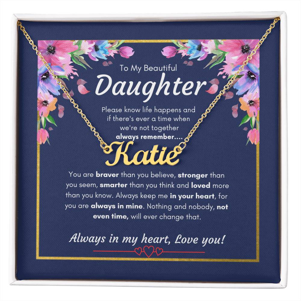 Custom Name Necklace for Daughter | Specific Daughter name Necklace | Custom Gift Necklace for daughter