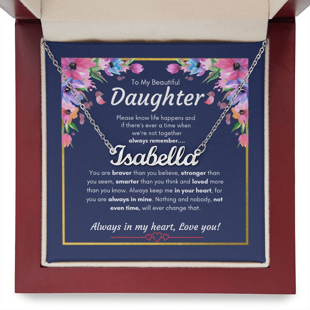 Custom Name Necklace for Daughter | Specific Daughter name Necklace | Custom Gift Necklace for daughter