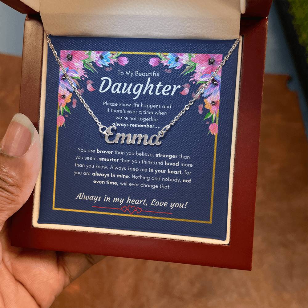 Custom Name Necklace for Daughter | Specific Daughter name Necklace | Custom Gift Necklace for daughter