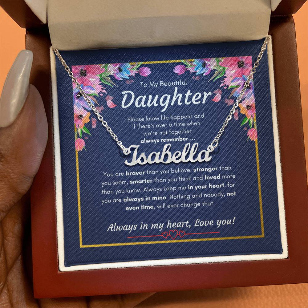 Custom Name Necklace for Daughter | Specific Daughter name Necklace | Custom Gift Necklace for daughter