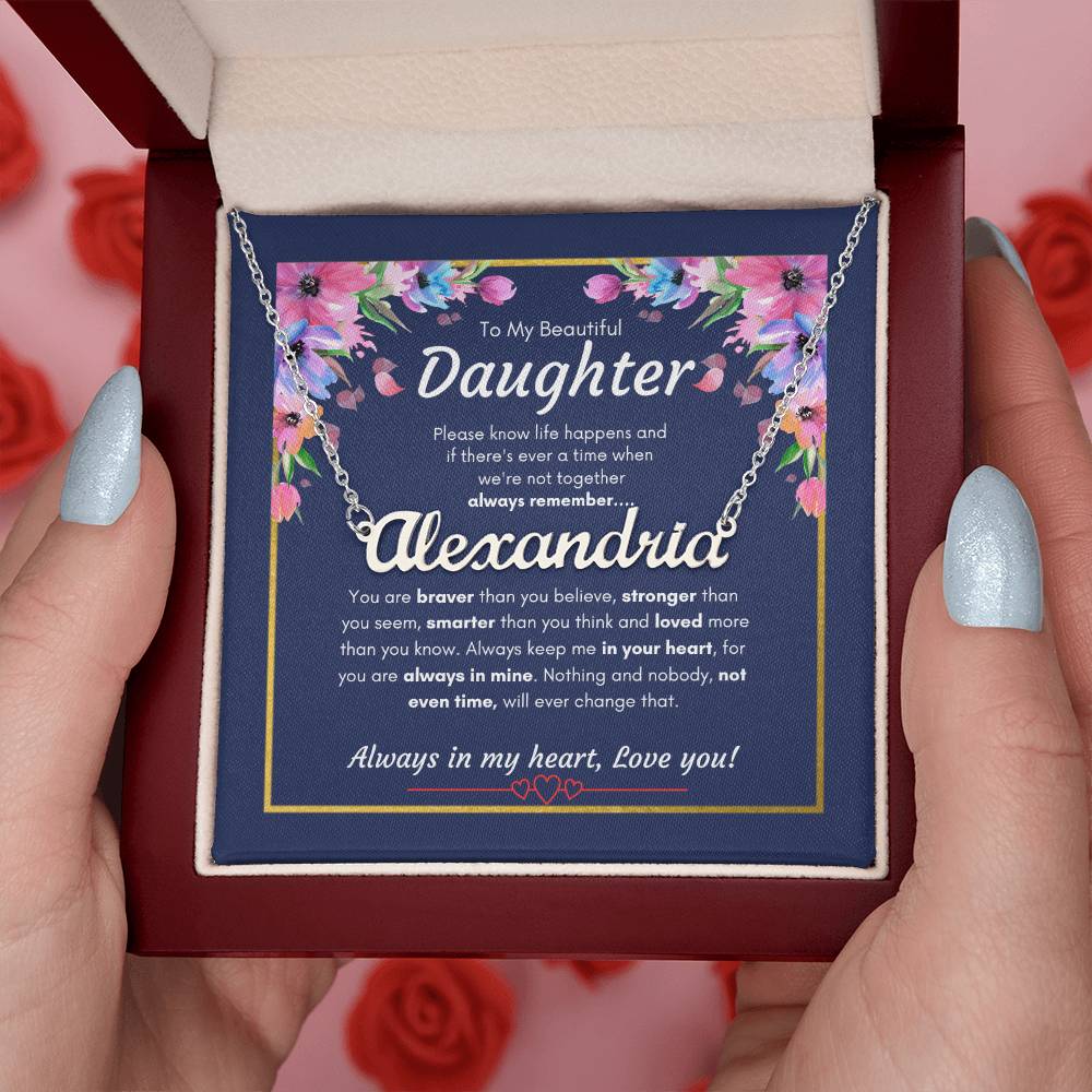 Custom Name Necklace for Daughter | Specific Daughter name Necklace | Custom Gift Necklace for daughter
