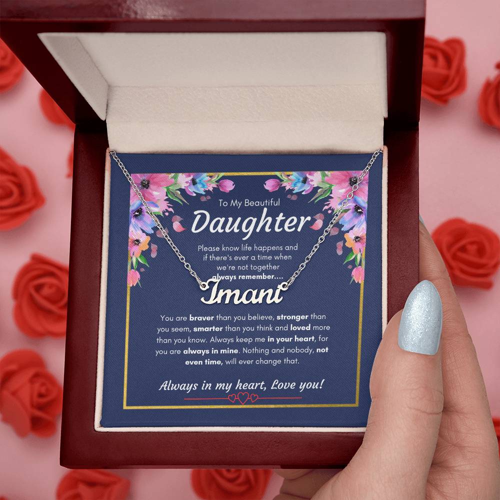 Custom Name Necklace for Daughter | Specific Daughter name Necklace | Custom Gift Necklace for daughter