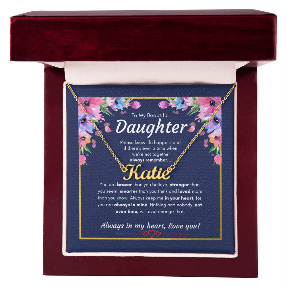 Custom Name Necklace for Daughter | Specific Daughter name Necklace | Custom Gift Necklace for daughter