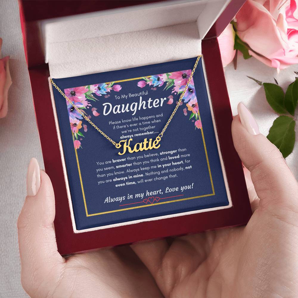 Custom Name Necklace for Daughter | Specific Daughter name Necklace | Custom Gift Necklace for daughter