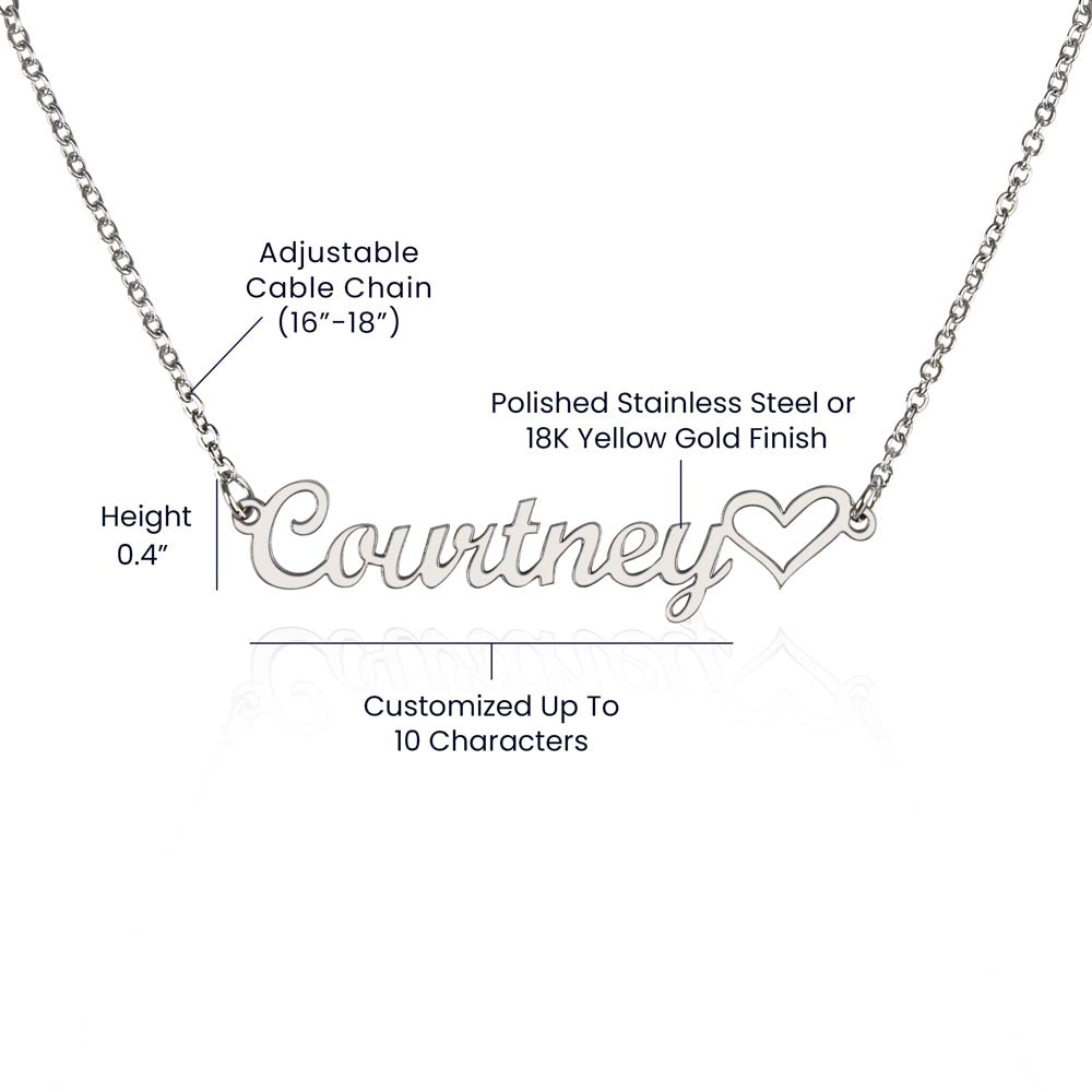 To My Daughter Name Necklace | Personalized gift for daughter | Best personalized Jewelry for daughter | Best Jewelry gift for daughter | Best personalized jewelry gift | Best gift from Dad
