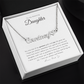 To My Daughter Name Necklace | Personalized gift for daughter | Best personalized Jewelry for daughter | Best Jewelry gift for daughter | Best personalized jewelry gift | Best gift from Dad