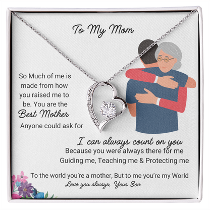 Love you Mom | Forever Love Necklace | Best gift for Mom | Mothers day gift