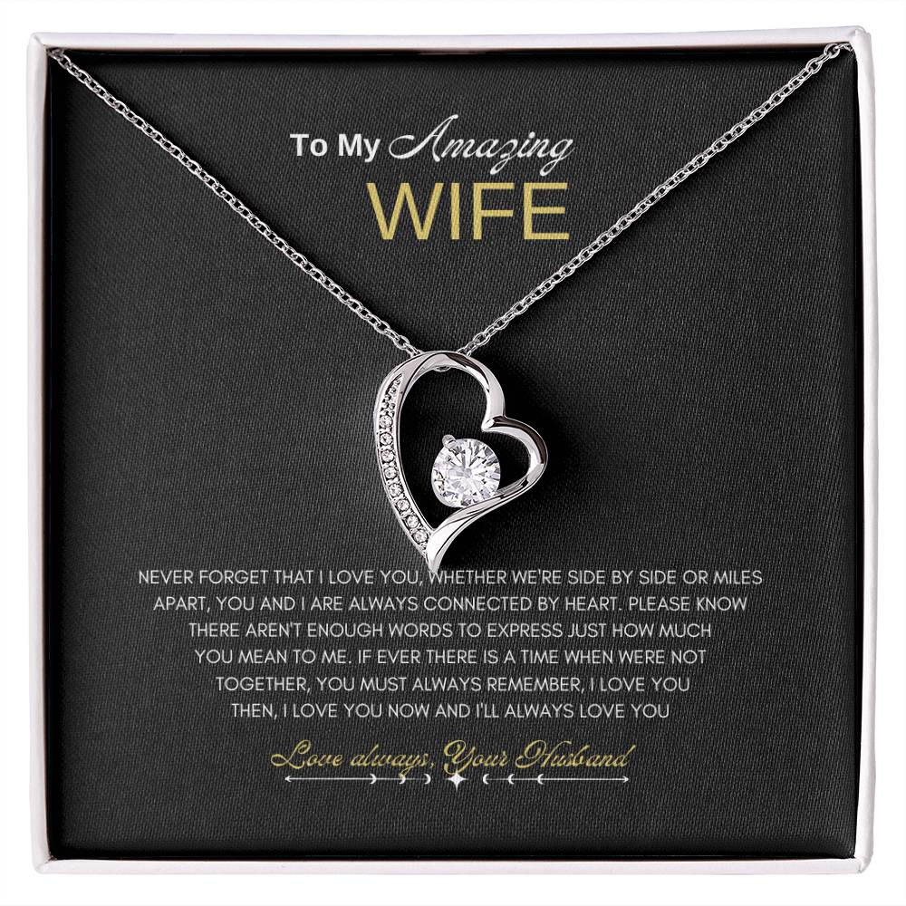Amazing Wife Forever Love Necklace | Forever Love Necklace | Best Gift for Wife | Anniversary gift for Wife