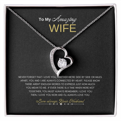 Amazing Wife Forever Love Necklace | Forever Love Necklace | Best Gift for Wife | Anniversary gift for Wife