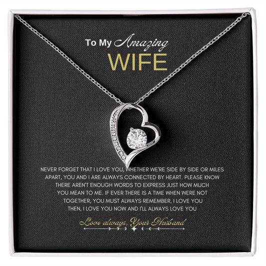 Amazing Wife Forever Love Necklace | Forever Love Necklace | Best Gift for Wife | Anniversary gift for Wife