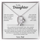 To My Daughter Necklace | Best gift for daughter | Best Jewelry gift for daughter | Jewelry gift from Dad