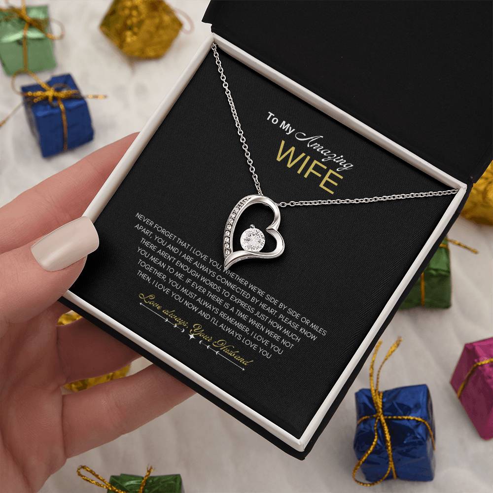 Amazing Wife Forever Love Necklace | Forever Love Necklace | Best Gift for Wife | Anniversary gift for Wife