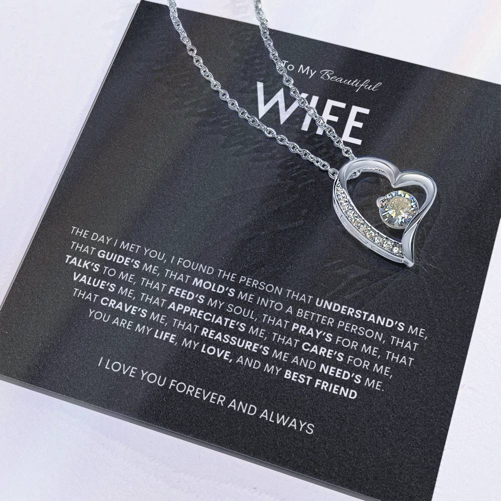 To My Beautiful Wife | Forever Love Knot  Necklace | Best Gift for Wife | Best Gift for Spouse | Best Gift for Marriage Anniversary | Best Gift for Lovers 👩‍❤️‍👨🥰