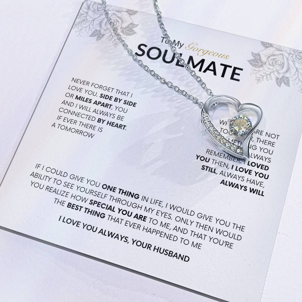 To My Gorgeous Soulmate | Forever Love Necklace |  Best gift for Wife | Best Gift for Spouse | Best Gift for Wedding Anniversary | Best gift to say I love you🫶 🥰