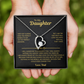 To My Daughter Necklace | Best gift from Dad | Best Jewelry gift for daughter | Best for daughter | Forever Love Necklace