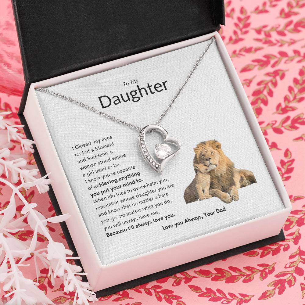 Fathers Intent Necklace | Gift for Daughter | Best Gift for daughters birthday | Gift from dad