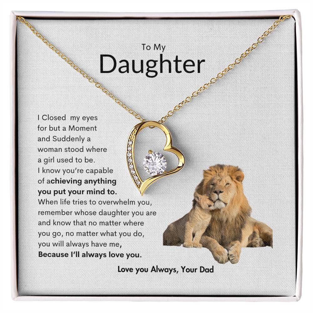 Fathers Intent Necklace | Gift for Daughter | Best Gift for daughters birthday | Gift from dad