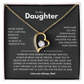 To my Daughter | Best for daughter | Best gift from Dad | Best jewelry gift for daughter | Forever Love Necklace