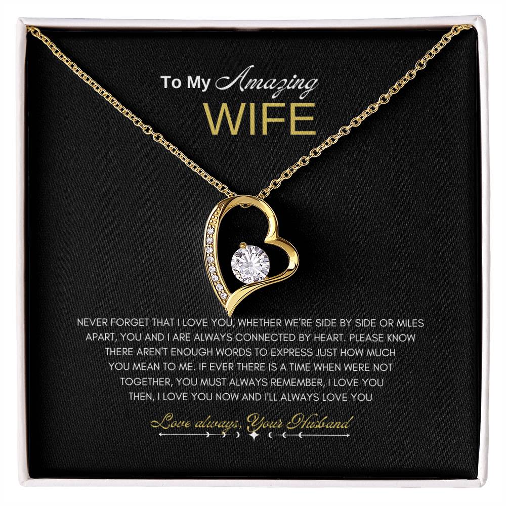 Amazing Wife Forever Love Necklace | Forever Love Necklace | Best Gift for Wife | Anniversary gift for Wife